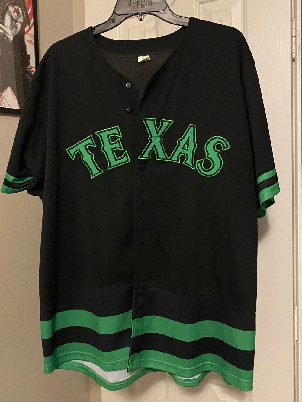 Texas Rangers x Dallas Stars Baseball Jersey - 30, Lowe, 2023 - NWOT - XL